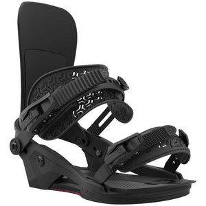 The 2023 Union Atlas snowboard bindings (black) are available at Mad Dog's Ski & Board in Abbotsford, BC. 