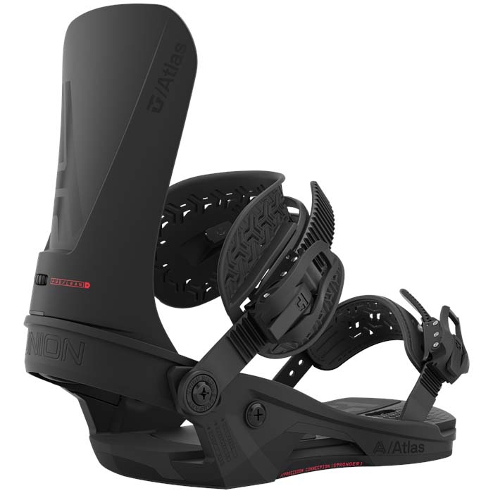 The 2023 Union Atlas snowboard bindings (black) are available at Mad Dog's Ski & Board in Abbotsford, BC. 