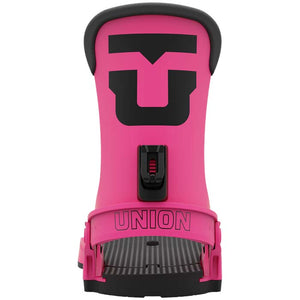 The 2023 Union Force snowboard bindings (pink) are available at Mad Dog's Ski & Board in Abbotsford, BC. 