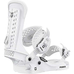 Load image into Gallery viewer, The 2023 Union Force snowboard bindings (white) are available at Mad Dog&#39;s Ski &amp; Board in Abbotsford, BC. 
