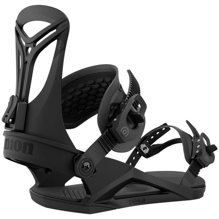 The 2023 Union Rosa women's snowboard bindings available at Mad Dog's Ski & Board in Abbotsford, BC. 